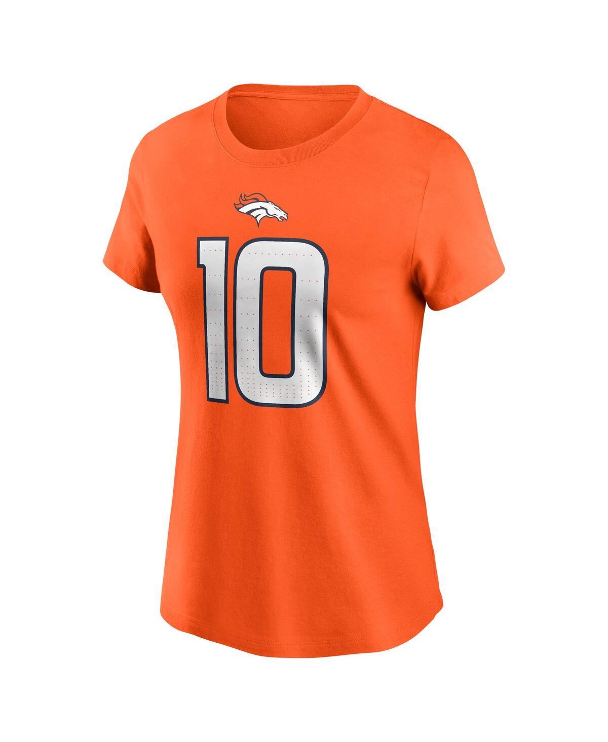 Nike Women's Bo Nix Orange Denver Broncos 2024 Nfl Draft First Round Pick Name Number T-shirt In Orange