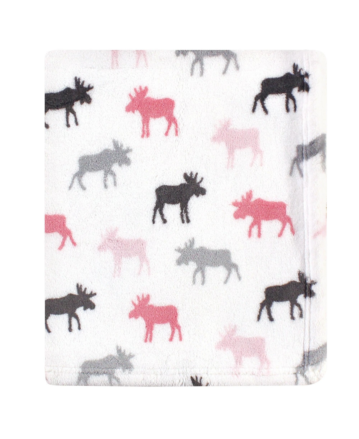 Hudson Baby Girls Cozy Plush Luxury Blankets 2pk