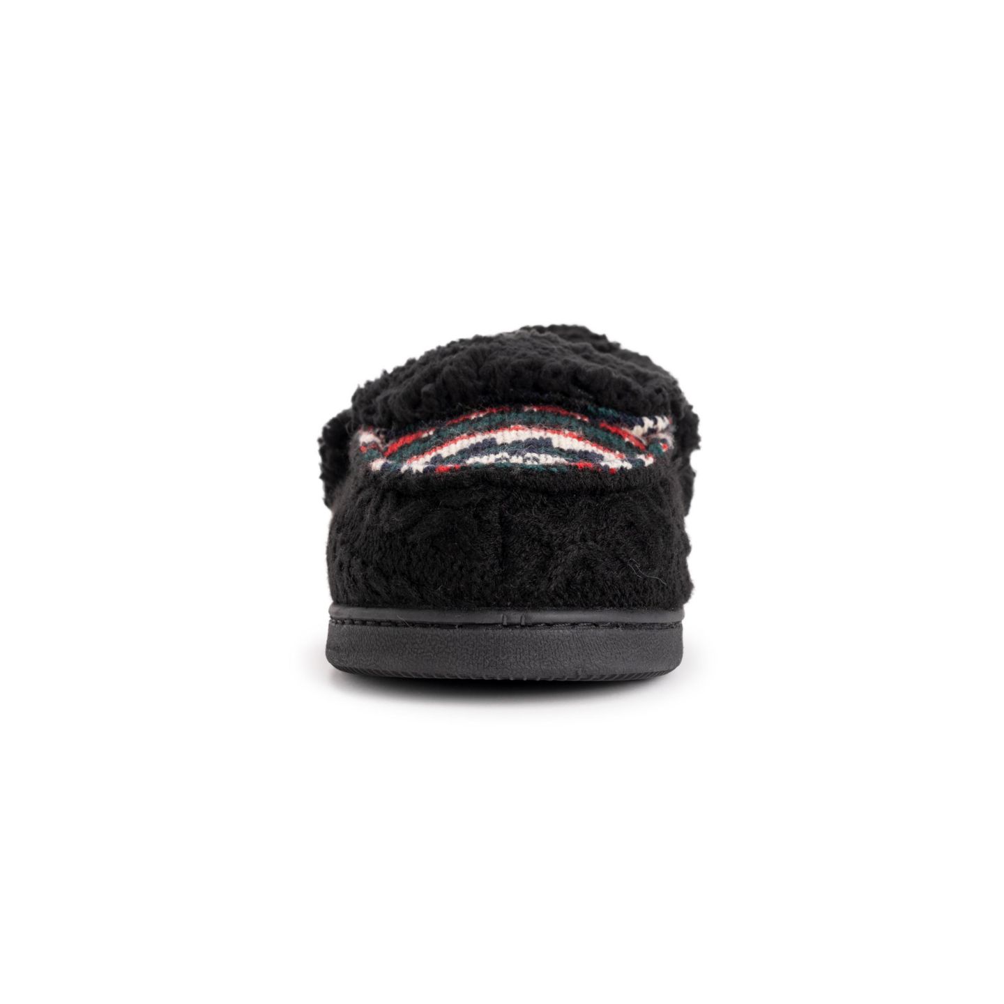 Женские тапочки MUK LUKS Anais Moccasin Slippers, цвет: Чёрный — фото 3