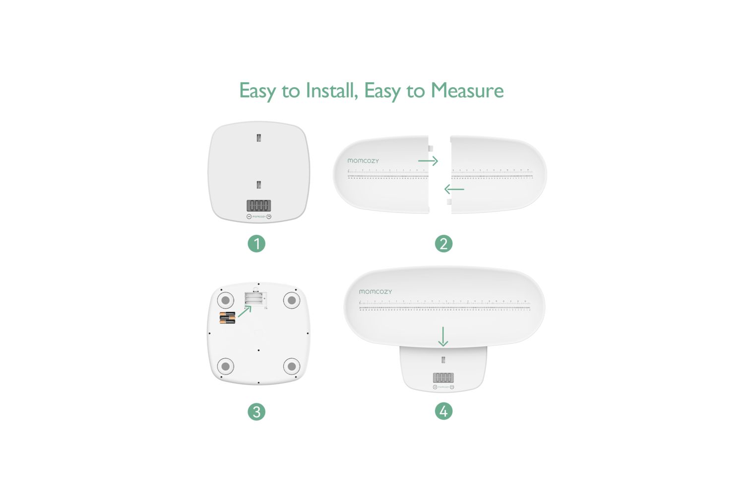 Multi-Function Baby Scale - Weight & Height Measurement