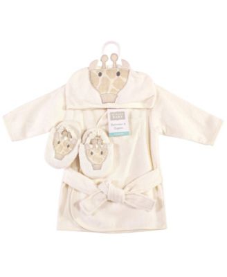 Cotton Robe with Playful Creature Motif