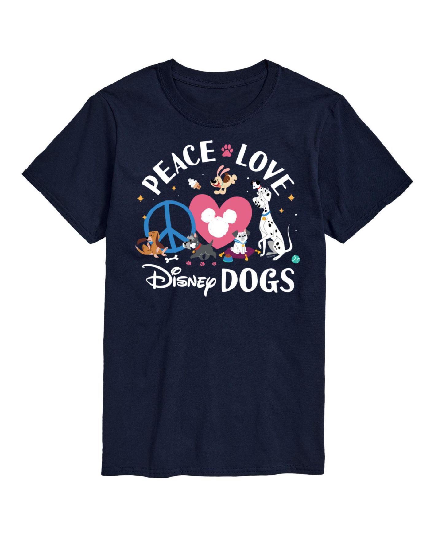 Мужская футболка AIRWAVES Hybrid Apparel Disney Dogs Short Sleeve, цвет: Синий — фото 1