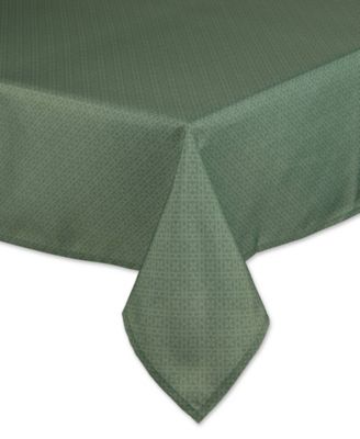 Tonal Lattice Print Outdoor Tablecloth, 60x84 Inches