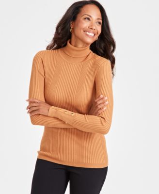 JM Collection Women s Ribbed Turtleneck Sweater Created for Macy s Macy s