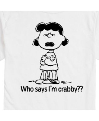 Hybrid Apparel Peanuts Crabby Mens Short Sleeve Tee