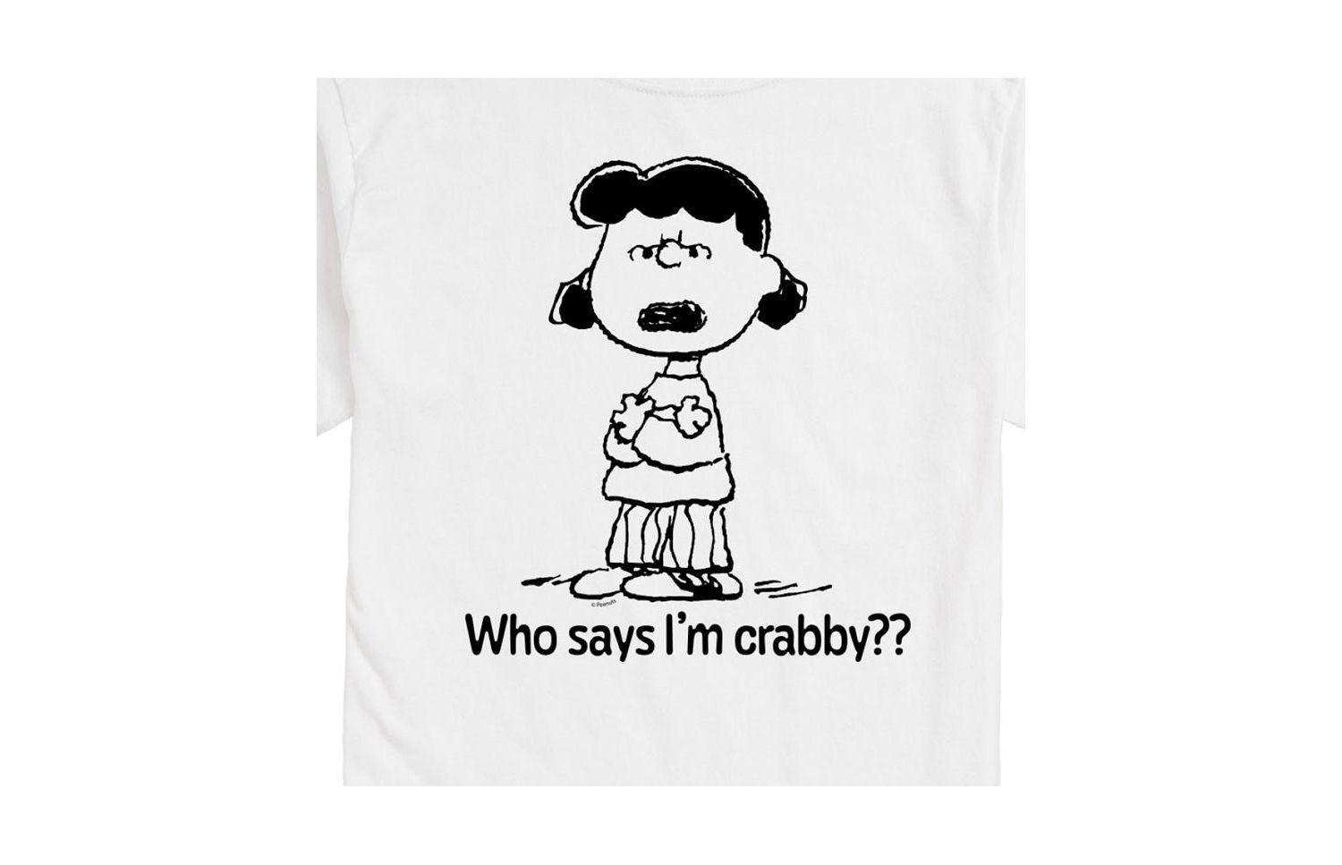 Hybrid Apparel Peanuts Crabby Mens Short Sleeve Tee
