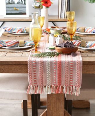Braided Stripe Table Runner, 15x72 Inches