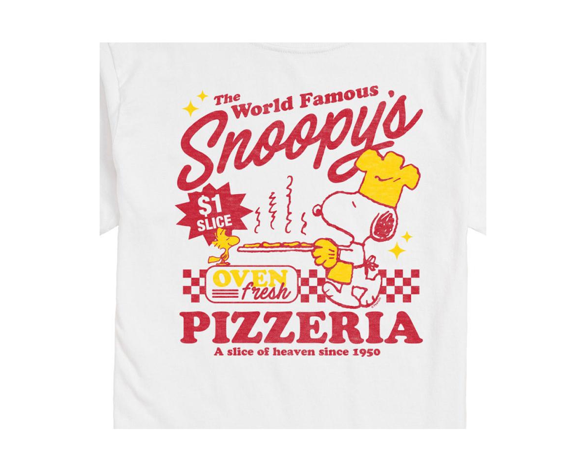 Airwaves Hybrid Apparel Peanuts Pizzeria Mens Short Sleeve Tee In White