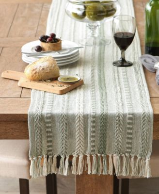 Braided Stripe Table Runner, 15x108 Inches