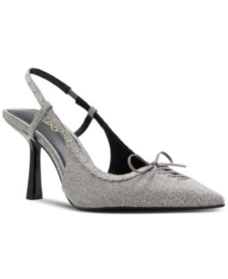 Women's Stevvie Slingback Pointed-Toe Bow Pumps