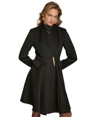 Donna Karan New York - Women's Pleated Single-Breasted Coat