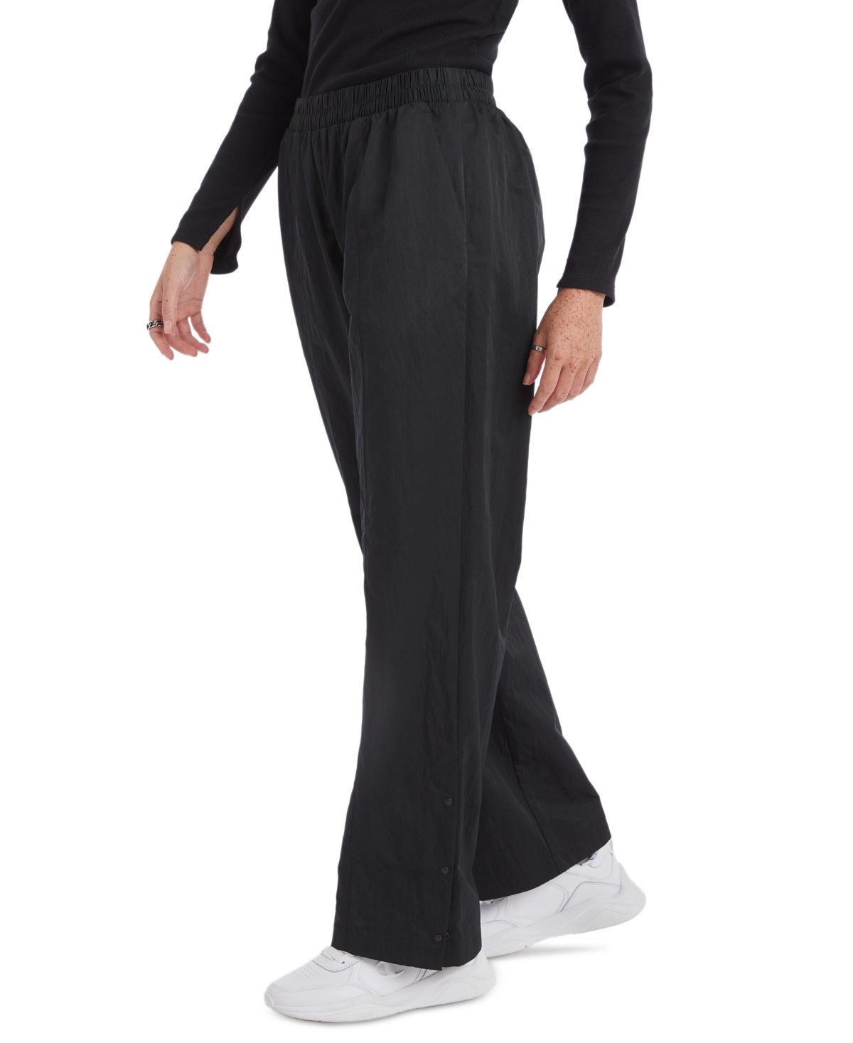 Champion Women's High Rise Snap Cuff Straight Leg Pants