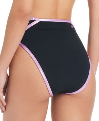 Women's Contrast-Trim High-Waisted Bottoms