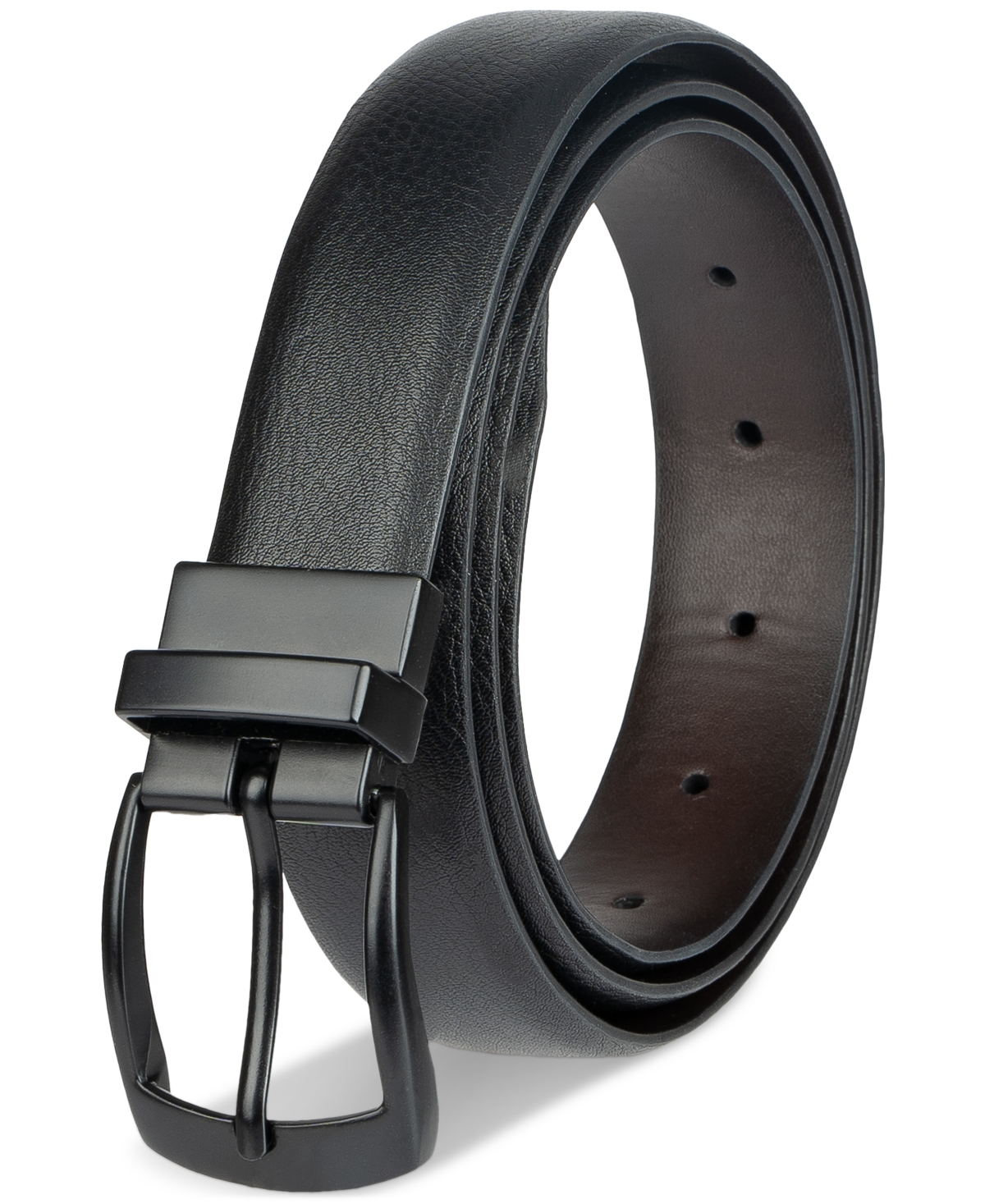 Alfani Men's Pebble Belt, Created for Macy's -brow