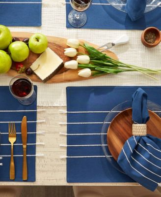 Stripe Tassel Placemat Set of 4