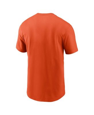 Men's Orange Cincinnati Bengals Primetime Wordmark Essential T-Shirt