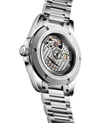 Men's Swiss Automatic Conquest Stainless Steel Bracelet Watch 38mm