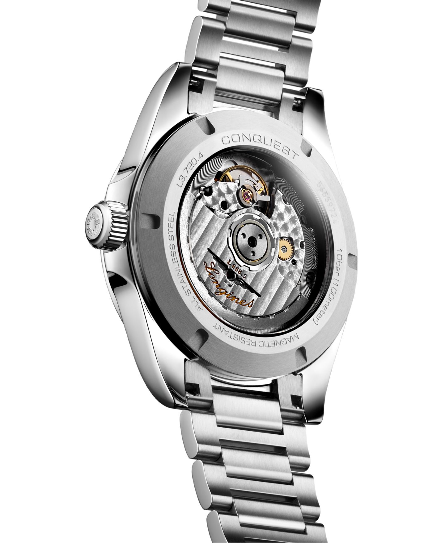 Мужские часы Longines Swiss Automatic Conquest Stainless Steel Bracelet Watch 38mm — фото 6
