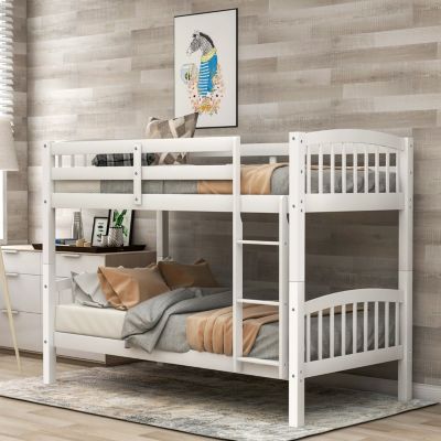 Streamdale Twin Over Twin Bunk Bed With Ladder