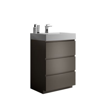Streamdale 24" Gray Bathroom Vanity with Sink