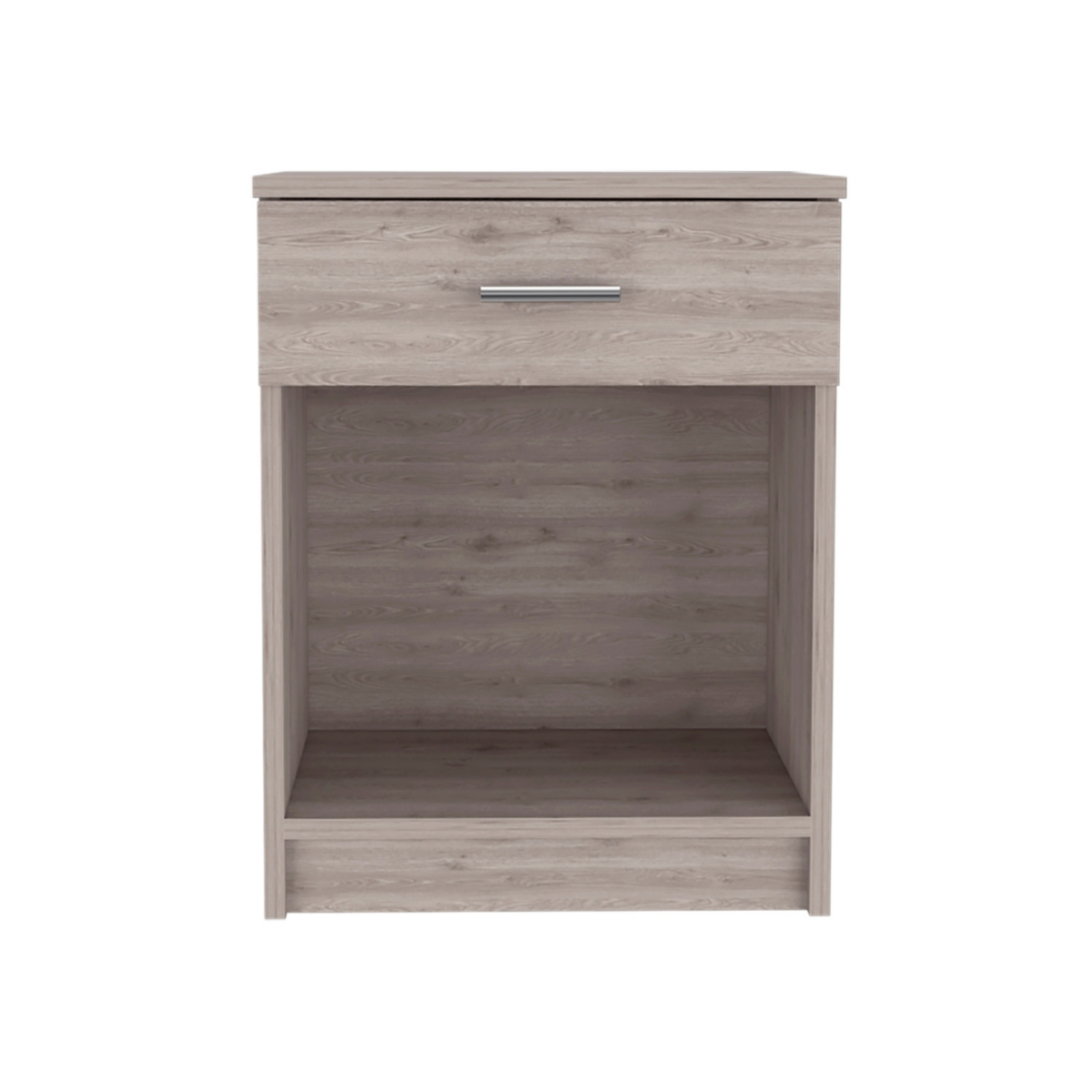 Streamdale Merrimac 1-Drawer 1-Shelf Nightstand Light Grey