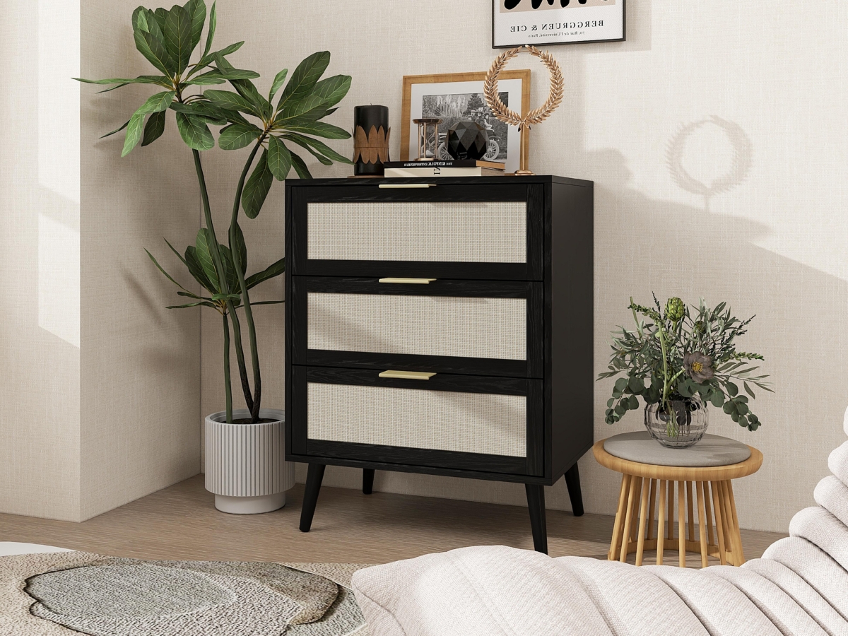 Streamdale Furniture 3 Drawer Cabinet, Suitable For Bedroom, Living Room, Study