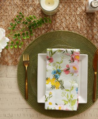 Spring Bouquet Printed Napkin, Set of 6