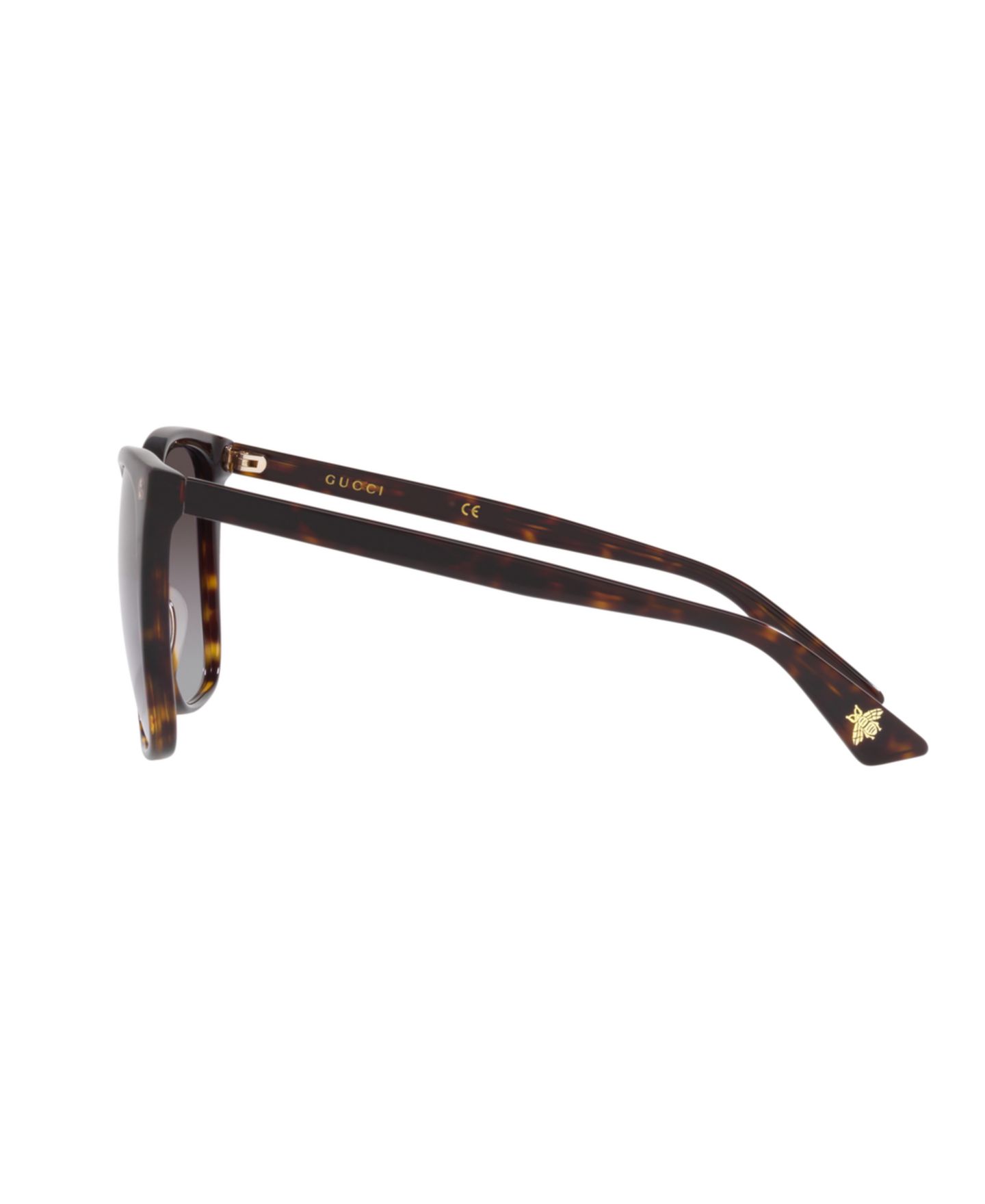 Женские солнцезащитные очки Gucci Sunglasses, GG0022S, цвет: Черепаховый — фото 10
