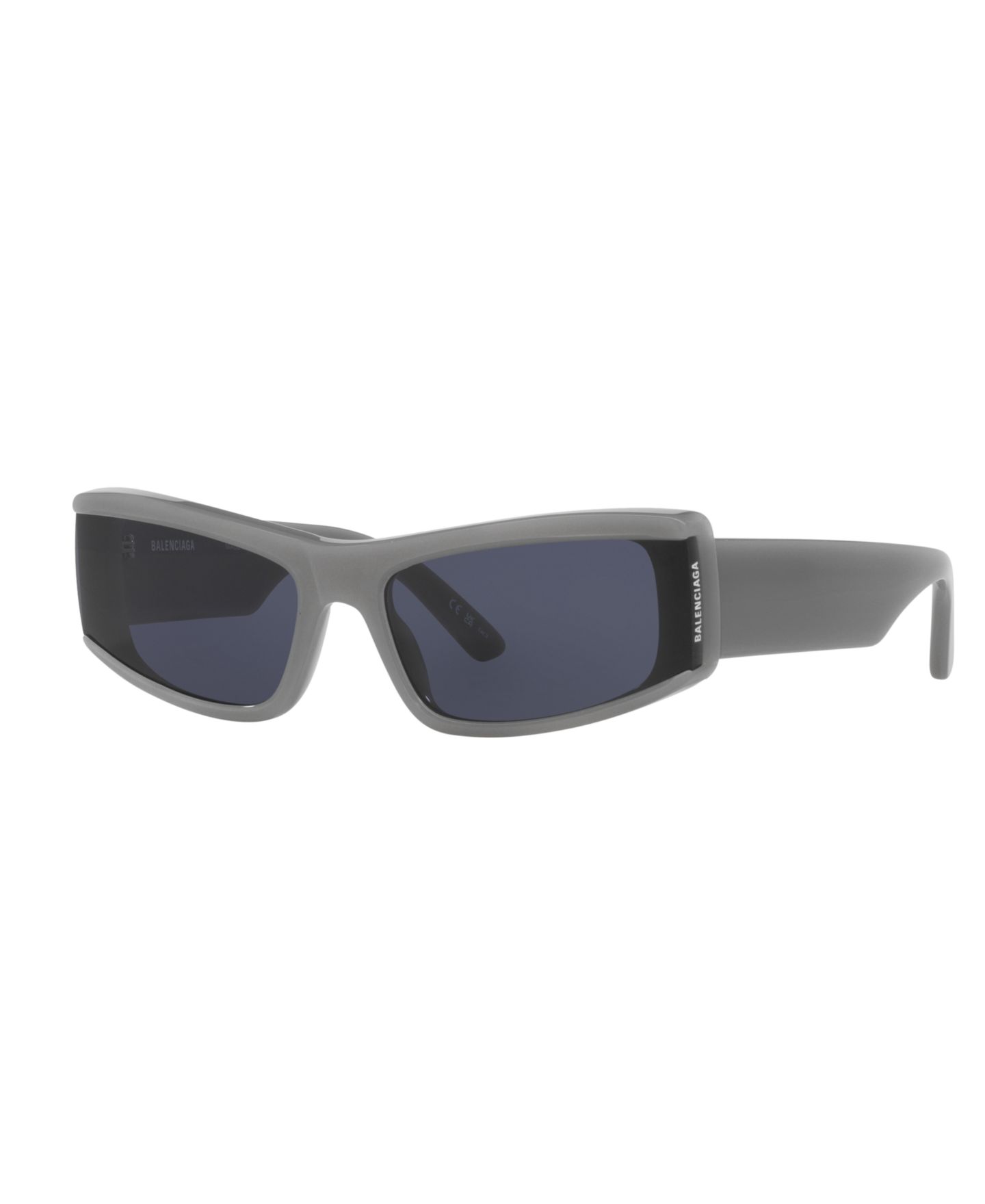 Солнцезащитные очки Balenciaga Unisex, BB0301S, цвет: Серый — фото 11