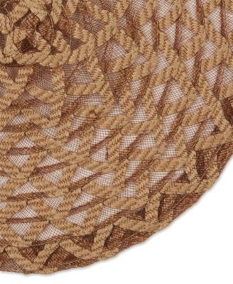  Woven Polyester Round Placemat Set of 6