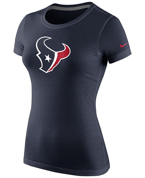 Nike Women's Houston Texans Logo T-Shirt - Sports Fan Shop By Lids ...