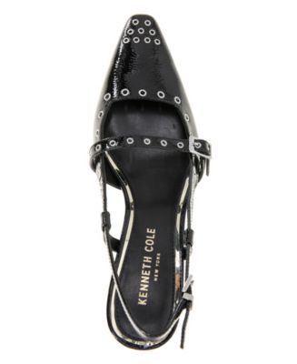 Women's Martha Eyelet Kitten Heel Pumps