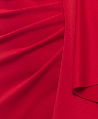 XSCAPE Women's One-Shoulder Ruffled Long Fit & Flare Dress