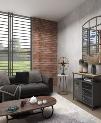 15" Metal Fan Shape 5 Light Accent Lamp