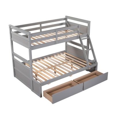 Streamdale Twin Over Full Bunk Bed With Storage