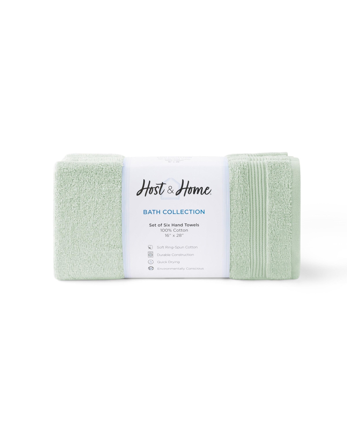 Arkwright Home Host and Home Towels (6 Pack), Solid Color Options, 16x28 in, Double Stitched Edges, 600 Gsm, Soft Ringspun Cotton, Stylish Stripe