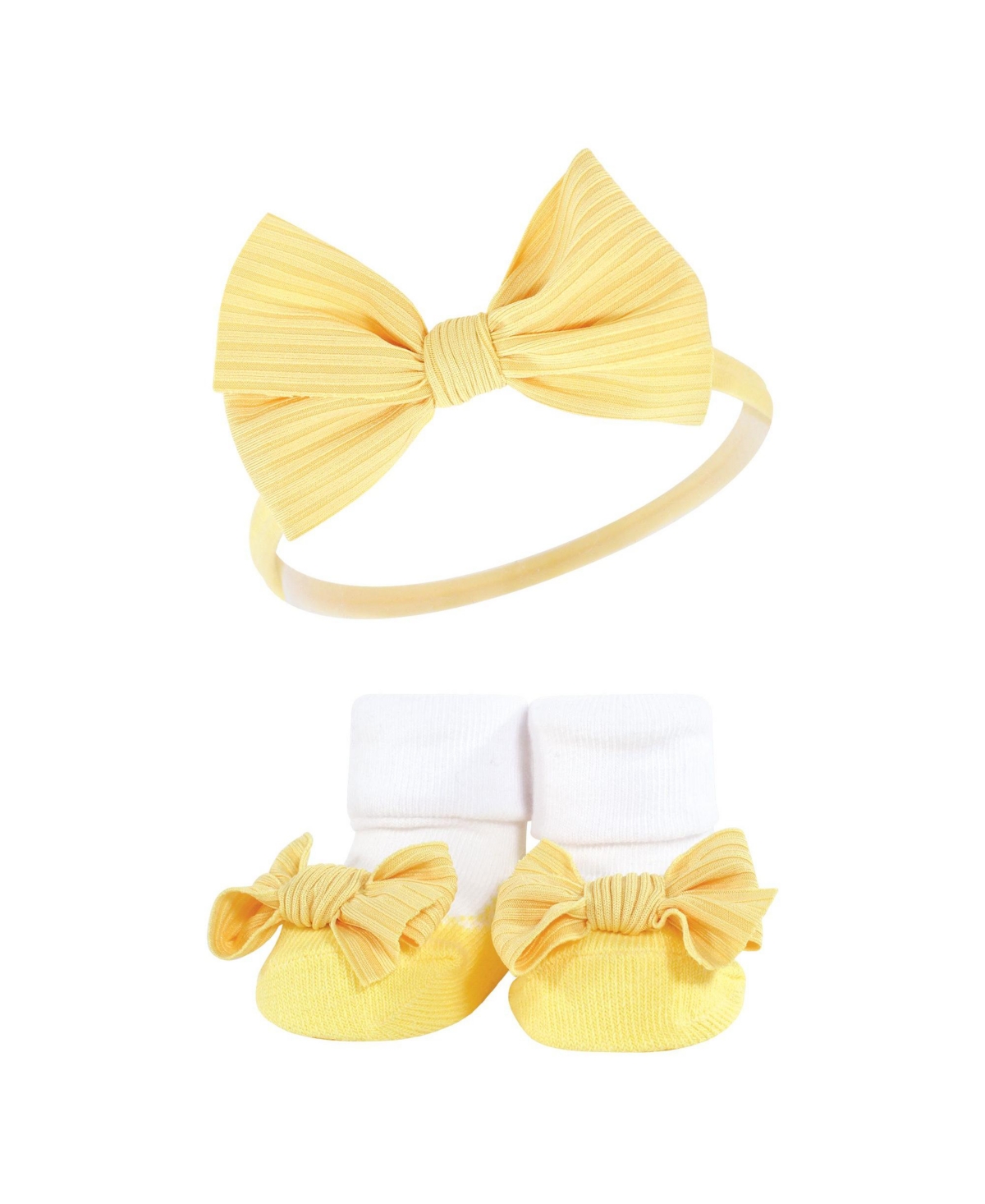 Hudson Baby Baby Girls Headband and Socks Giftset, One - Black daisy