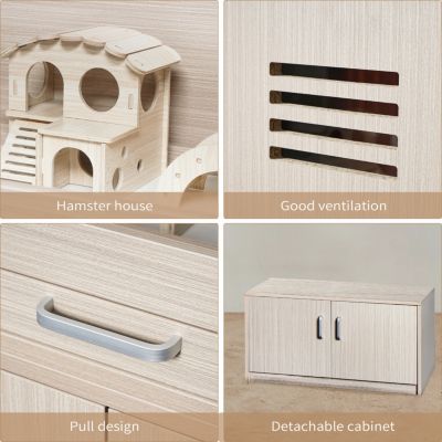 Streamdale Professional Wooden Pet Houses with Storage Cabinet