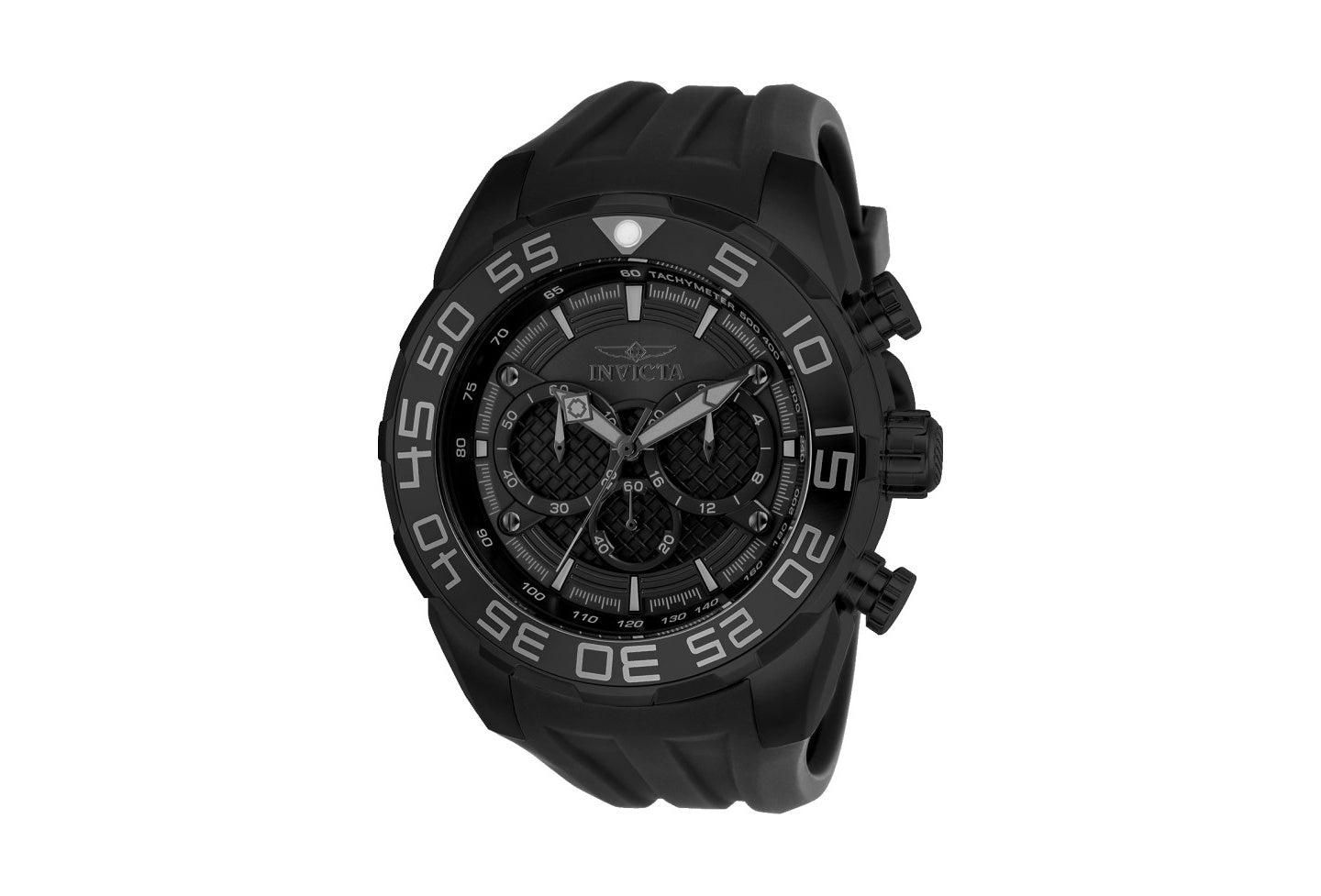 Мужские часы Invicta Speedway Quartz Multifunction Black Dial Silicon — фото 2