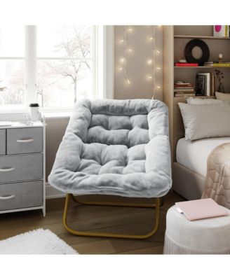 Aisling Oversized Folding Saucer Chair For Dorm, Bedroom