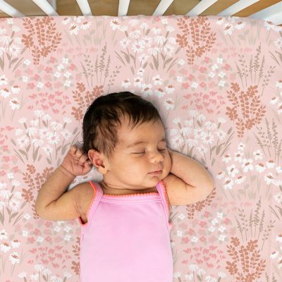 Whimsical Floral Microfiber 4 Pack Crib Sheets