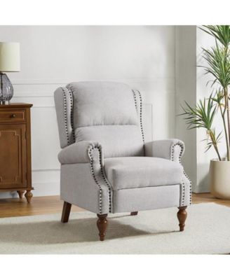 Alvin Traditional Manual recliner With Solid Wood Legs