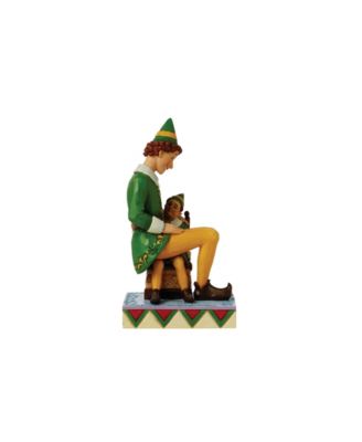 Buddy The Elf Sitting on Papa Elf Figurine