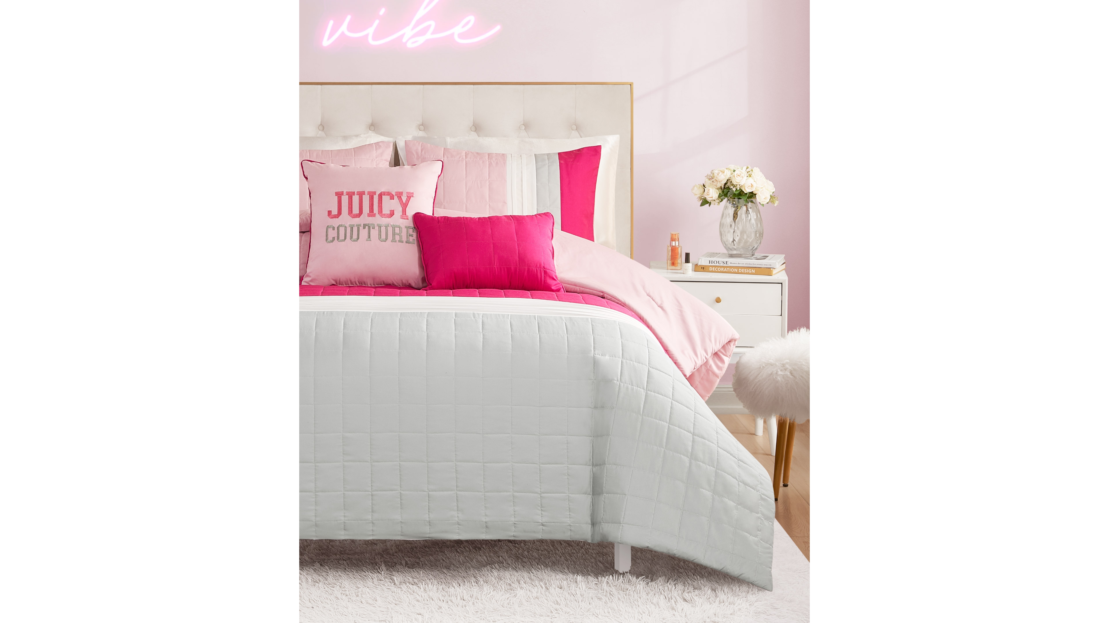 Juicy Couture Color Block Stripe 4-Pc. Comforter Set, Twin/Twin Xl