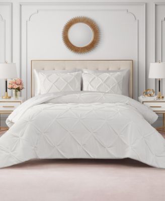 Kiss Pleat Plush 3-Pc. Comforter Set, Full/Queen