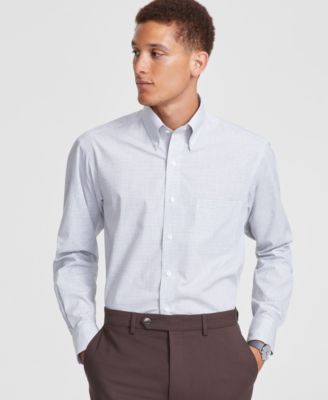 Club Room - Men's Mini-Gingham Dress Shirt