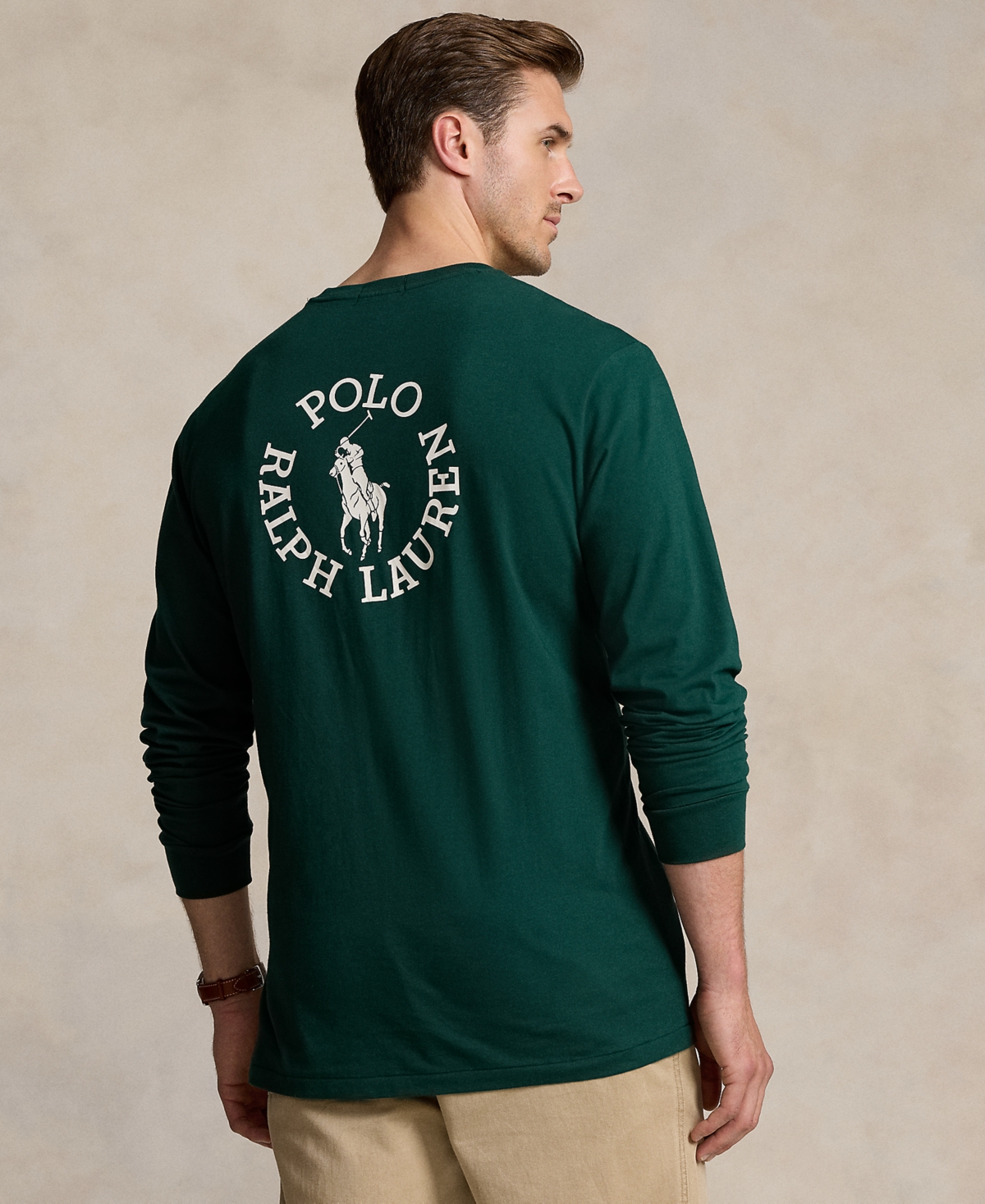 Polo Ralph Lauren Men's Big & Tall Big Pony Logo Jersey T-Shirt