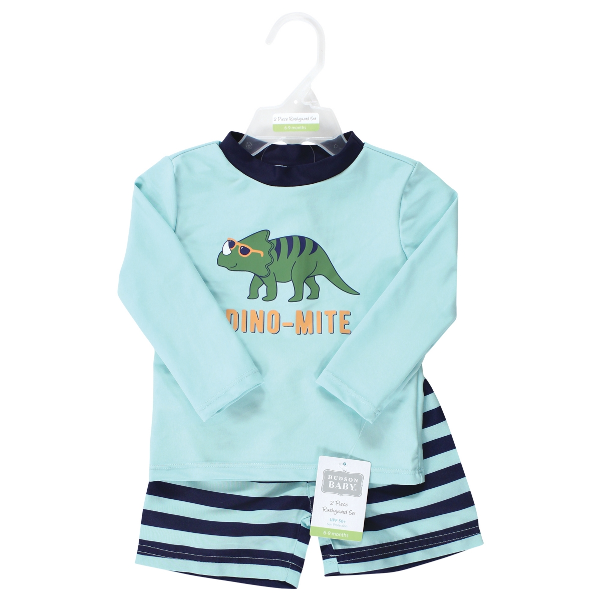 Hudson Baby Baby Boys Swim Rashguard Set - Dino-mite