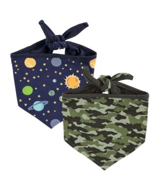 Unisex Reversible Pet Dog and Cat Bandana Bibs 2pk