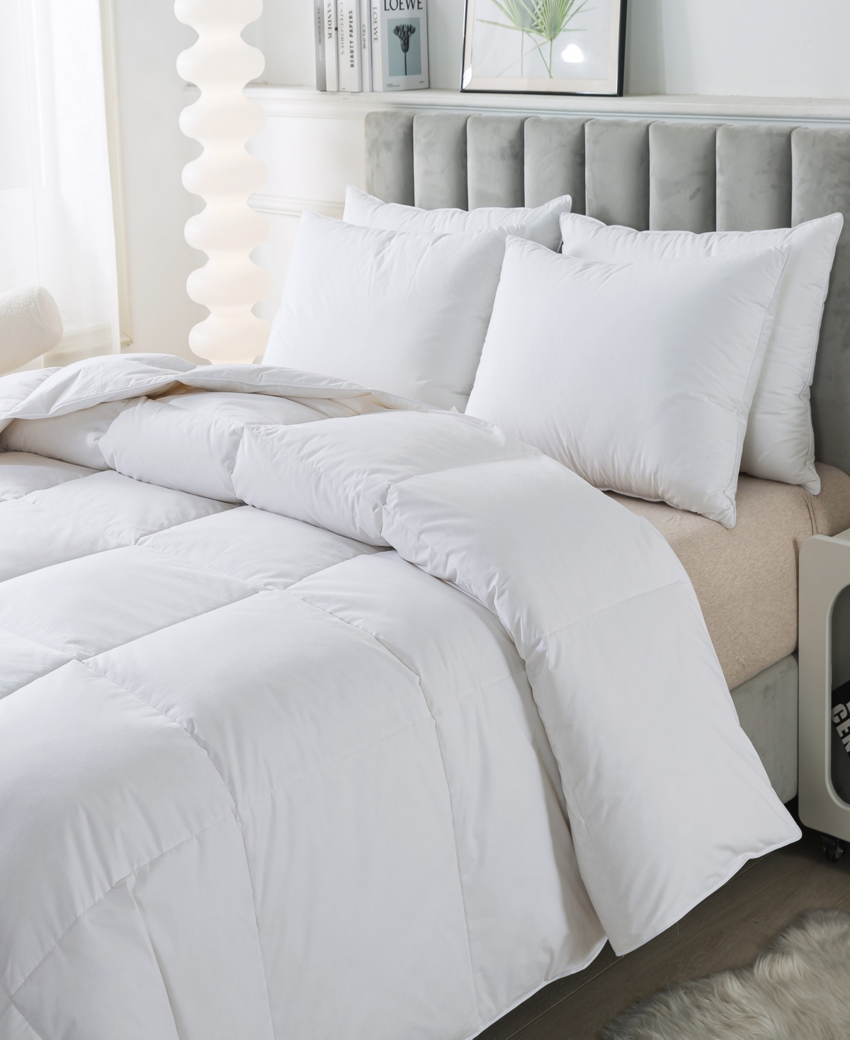 Royal Velvet Year Round White Goose Nano Down and Feather Blend Comforter
